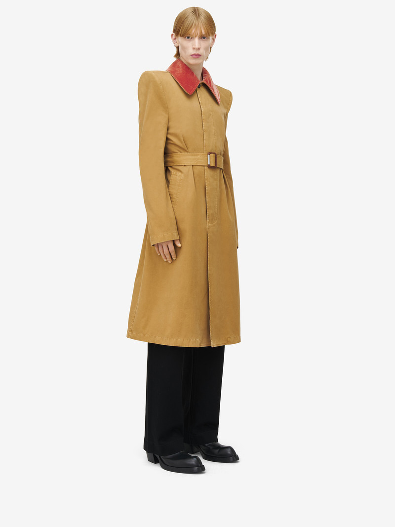 Alexander McQueen Stacked Shoulder Raincoat outlook