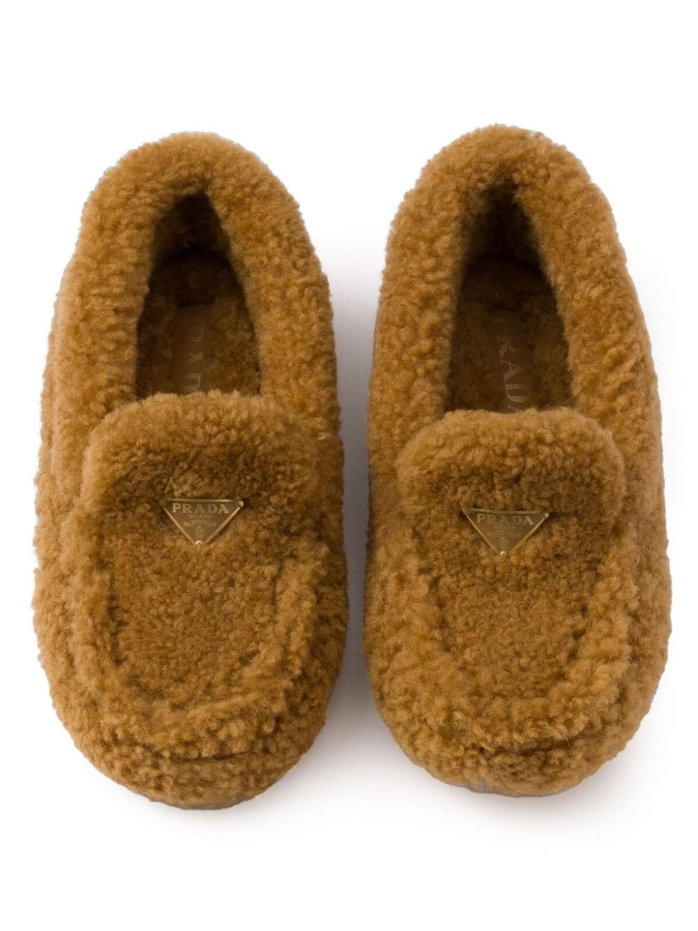 shearling driving shoes - 4