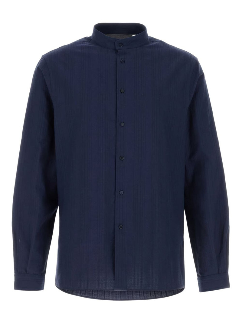 mandarin-collar shirt 1