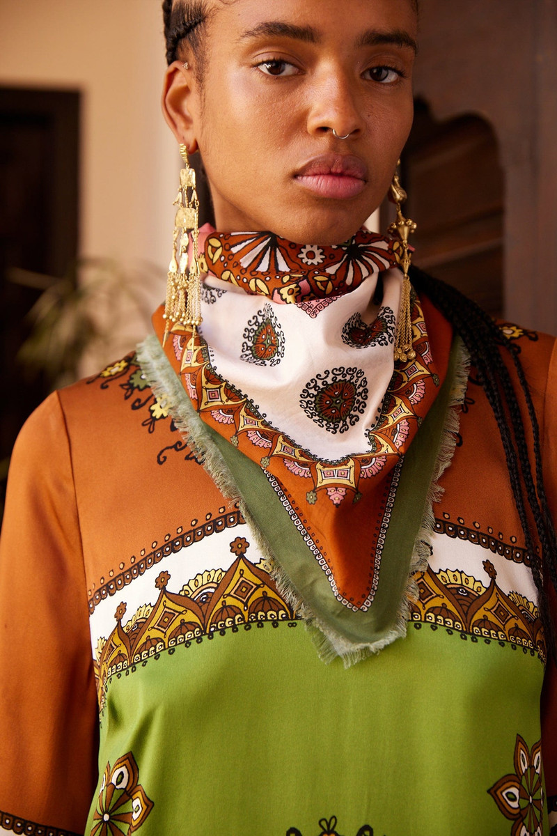 ALÉMAIS Contina Midi Cotton Scarf outlook