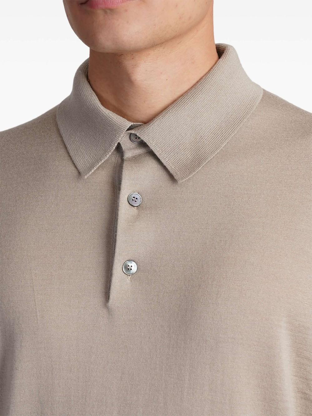 knitted polo shirt - 5
