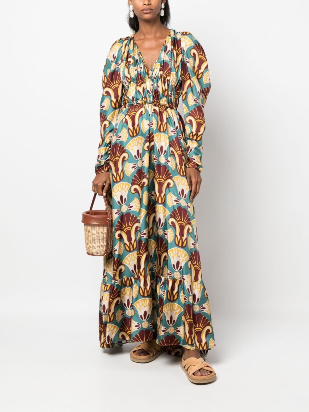 Biennale graphic-print maxi dress - 2