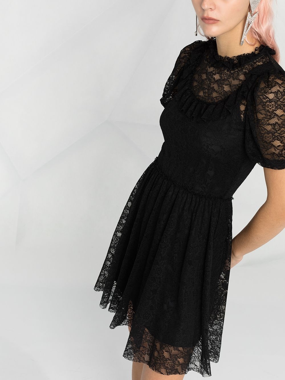 lace overlay dress - 3