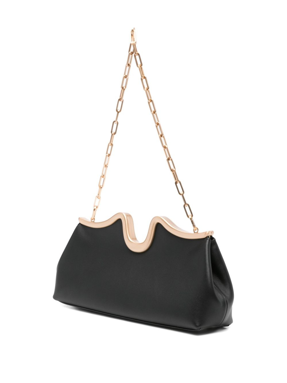 Valma curved-frame chain-strap clutch - 3