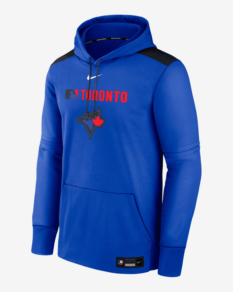 Toronto Blue Jays Authentic Collection City Connect Men's Nike Therma MLB Pullover Hoodie 1