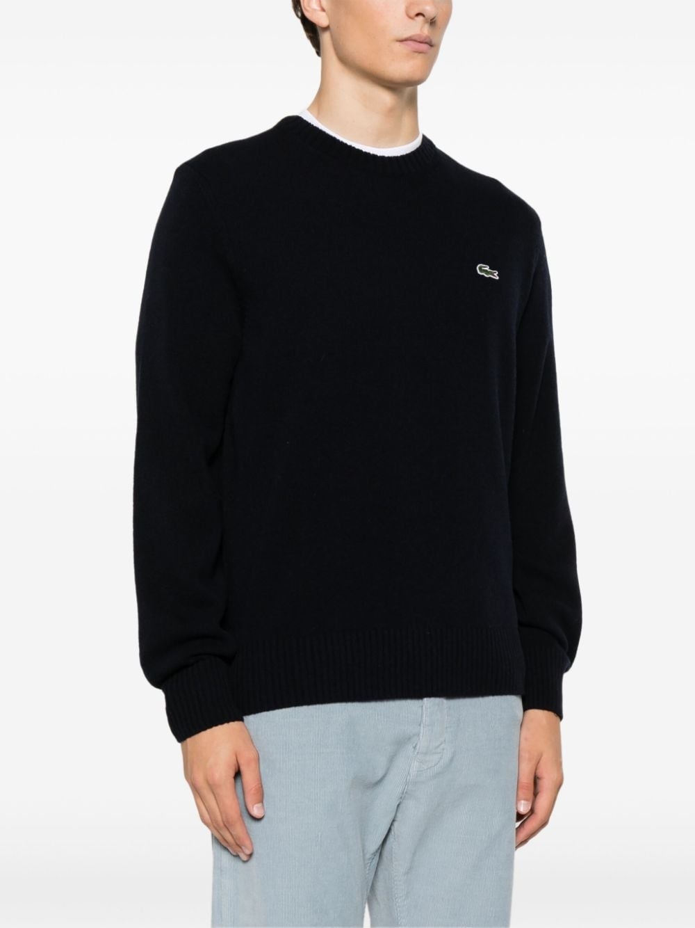 wool crew-neck sweater - 3