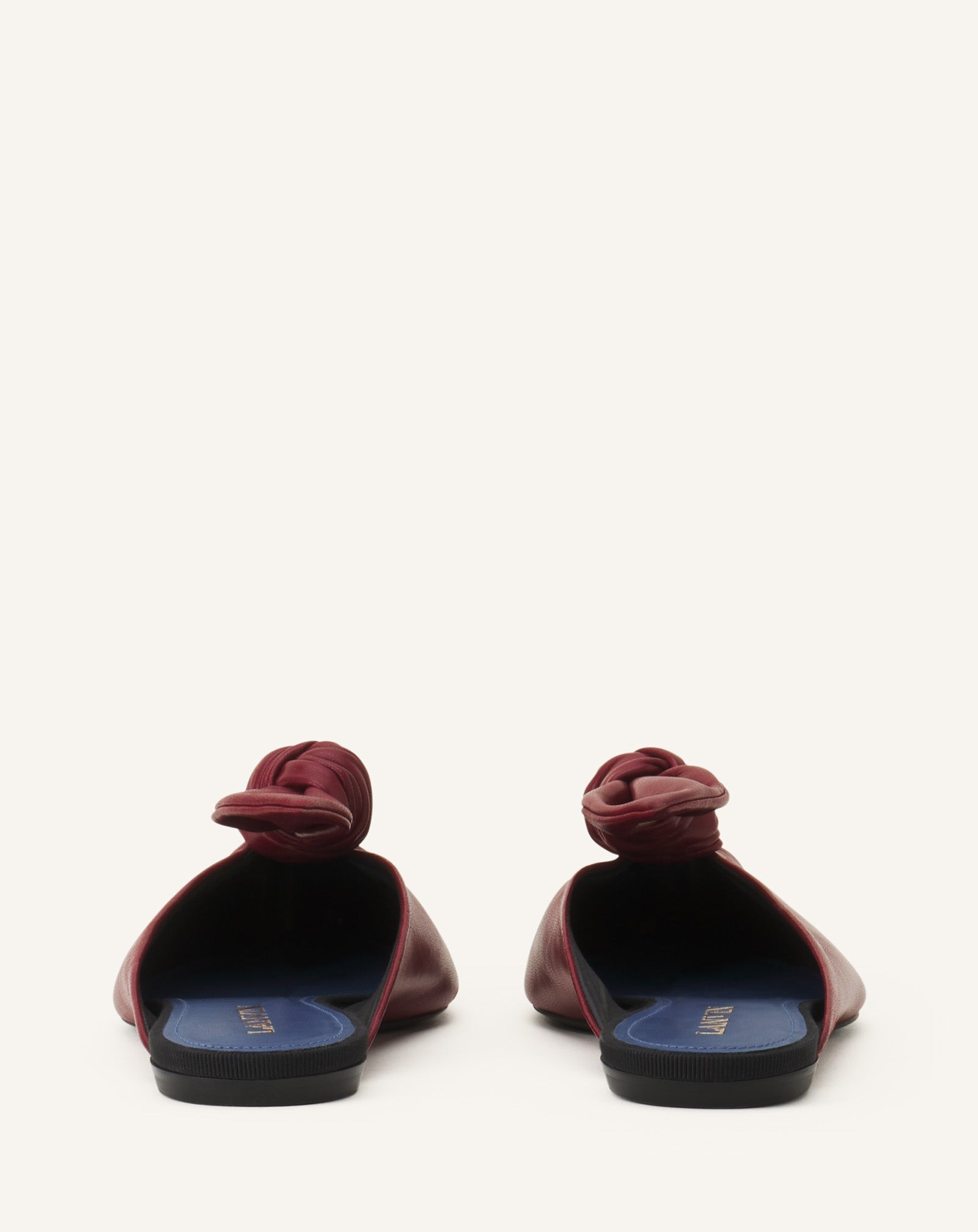 MIDNIGHT STEP LEATHER BOW MULE - 3
