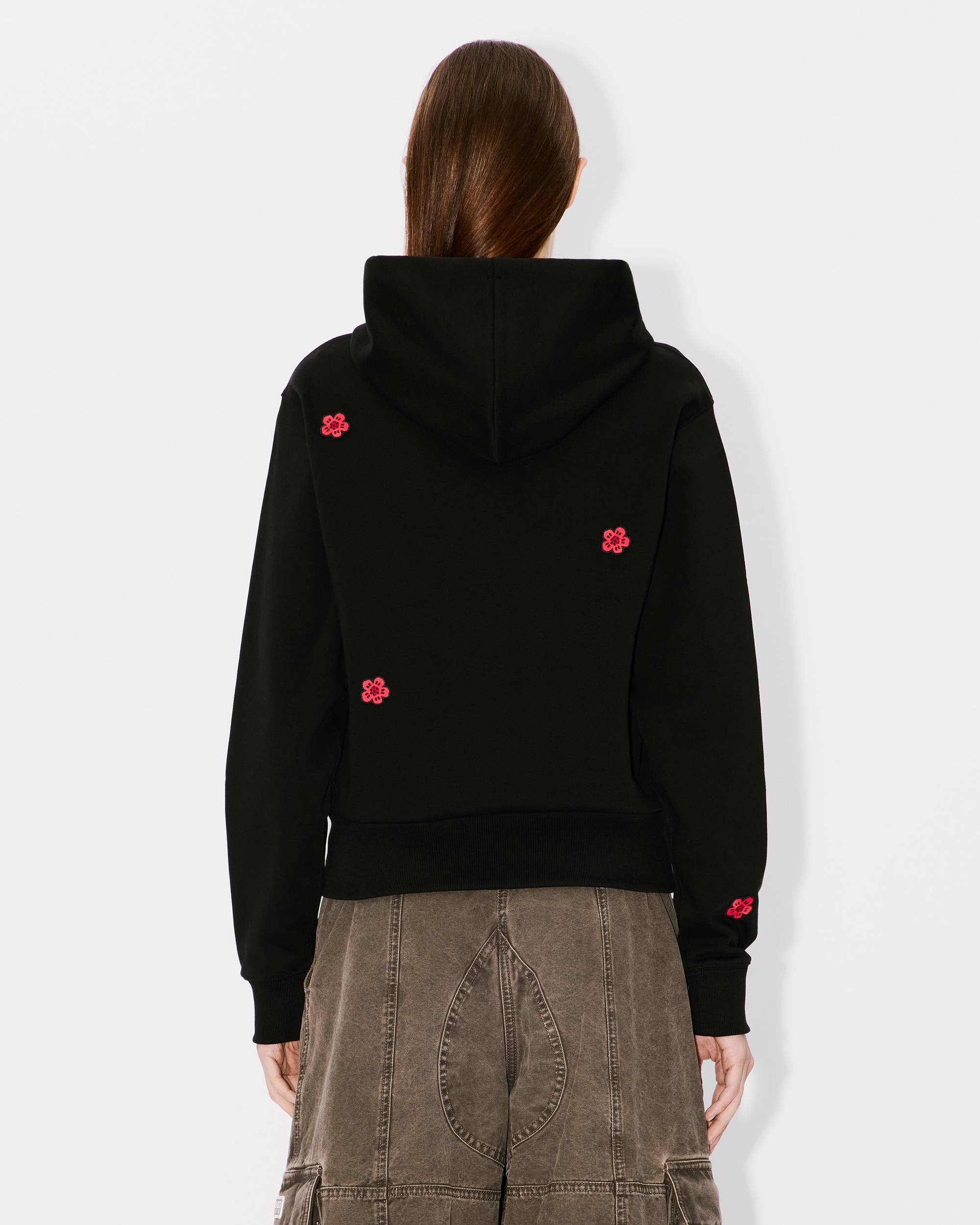 'Boke Flower' classic embroidered hoodie - 4
