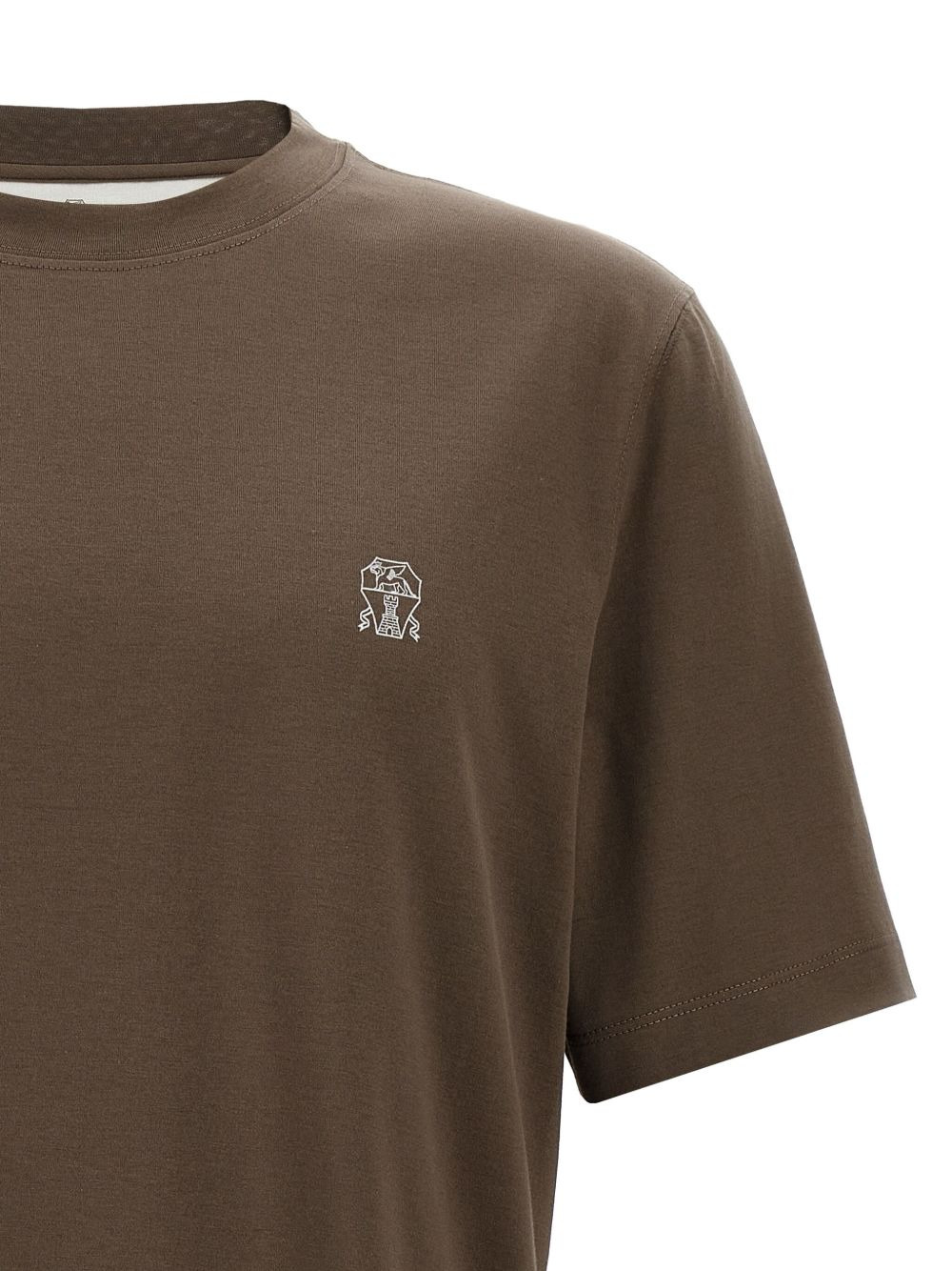 logo-print crew-neck T-shirt - 3