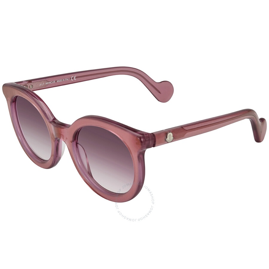Moncler Mirrored Purple Gradient Round Ladies Sunglasses ML0015 75Z 51 24 140 - 1