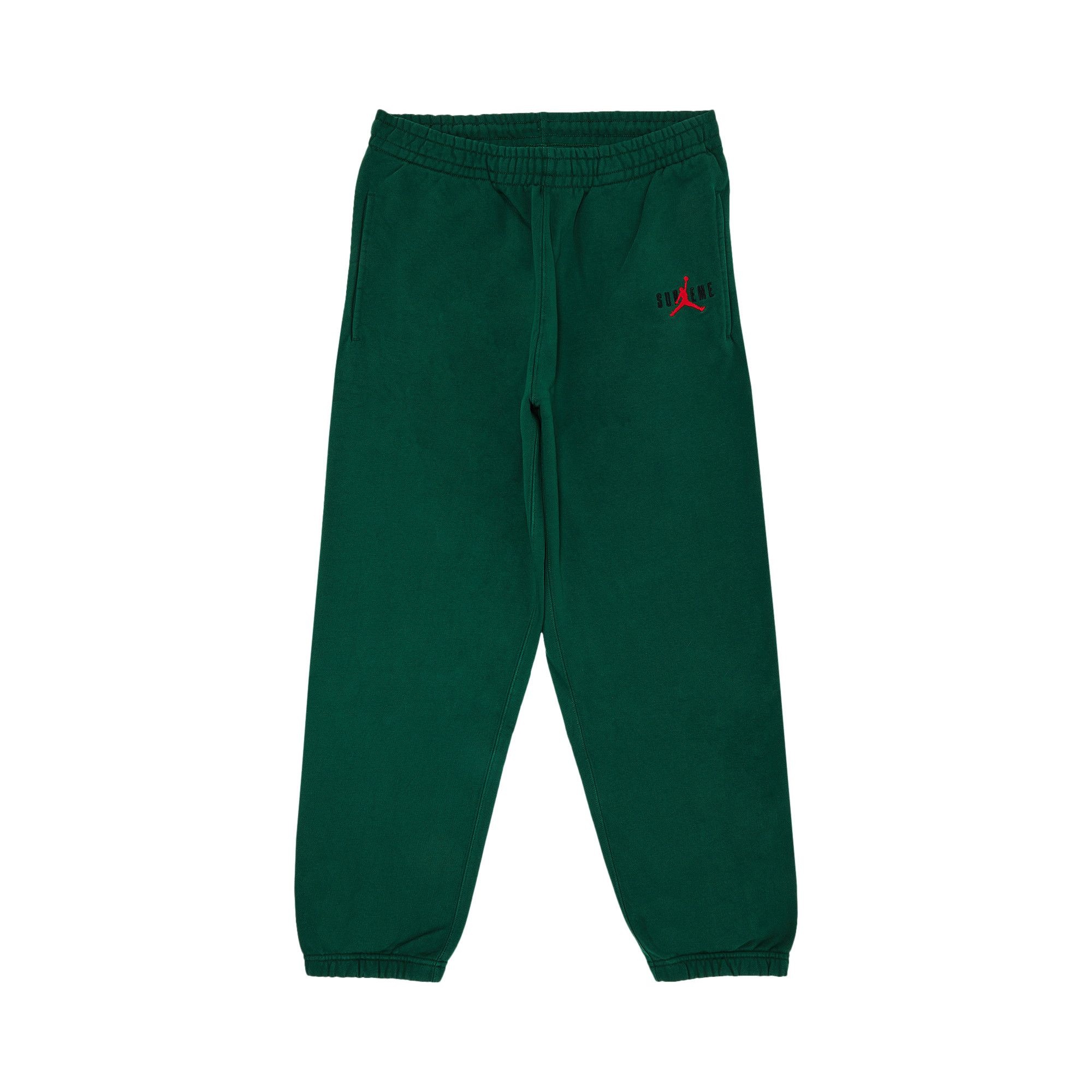 Supreme x Jordan Sweatpant 'Green' - 1