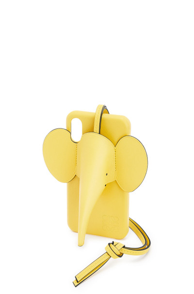 Loewe Elephant cover for iPhone X/XS in classic calfskin outlook