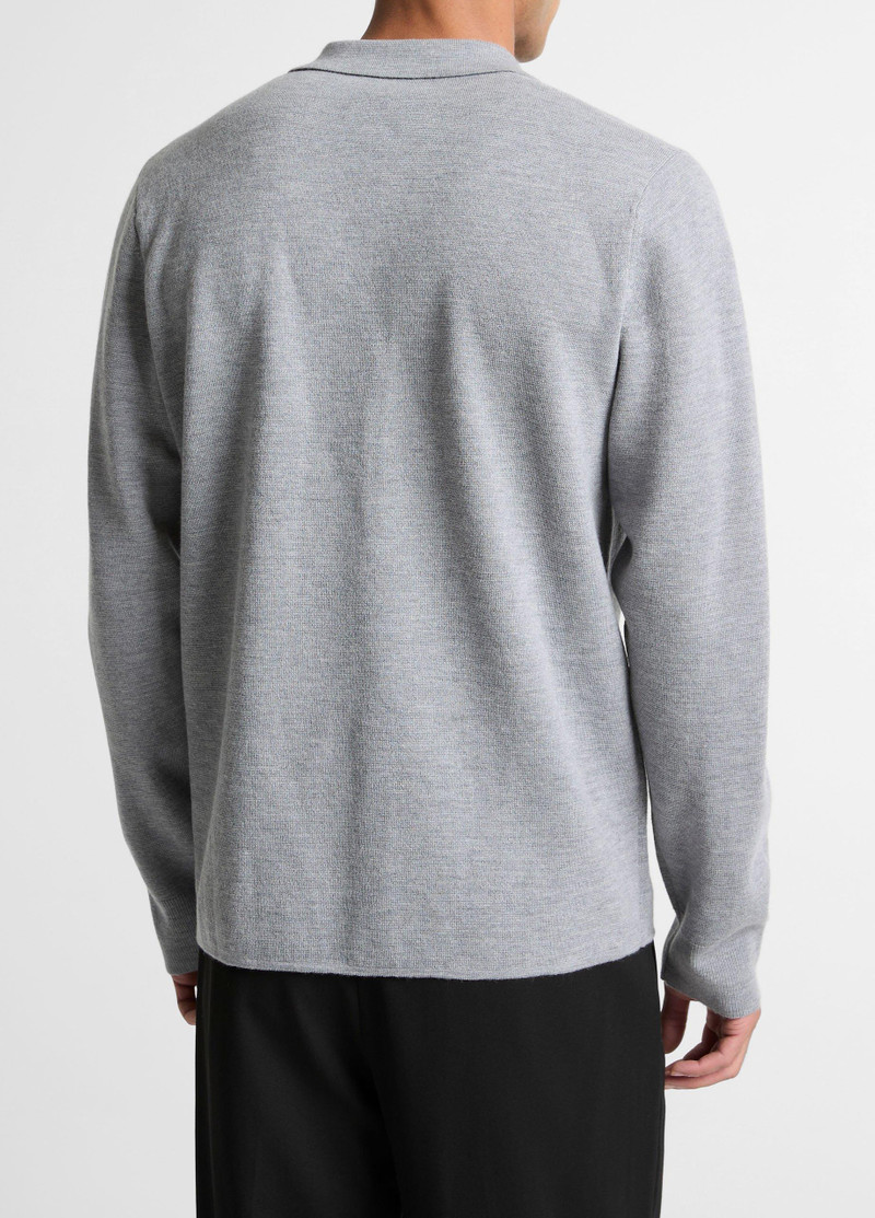 Vince Italian Merino Wool Milano Polo Sweater outlook