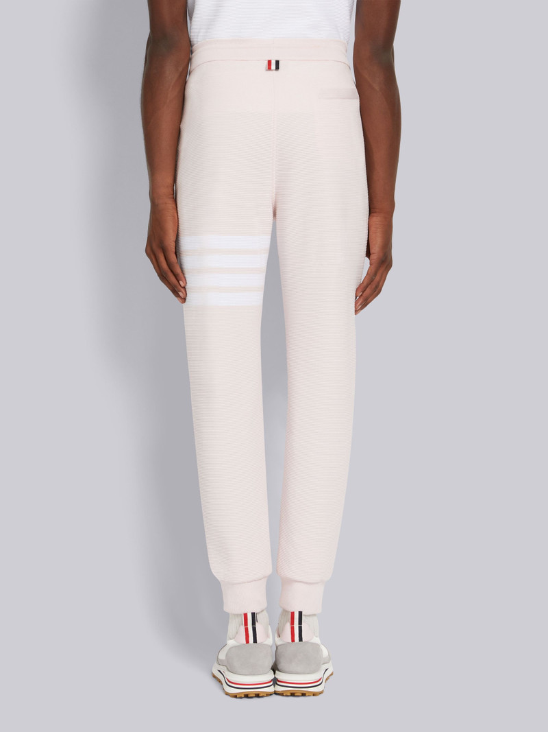 Light Pink Cotton Ottoman Rib 4-Bar Sweatpant 3