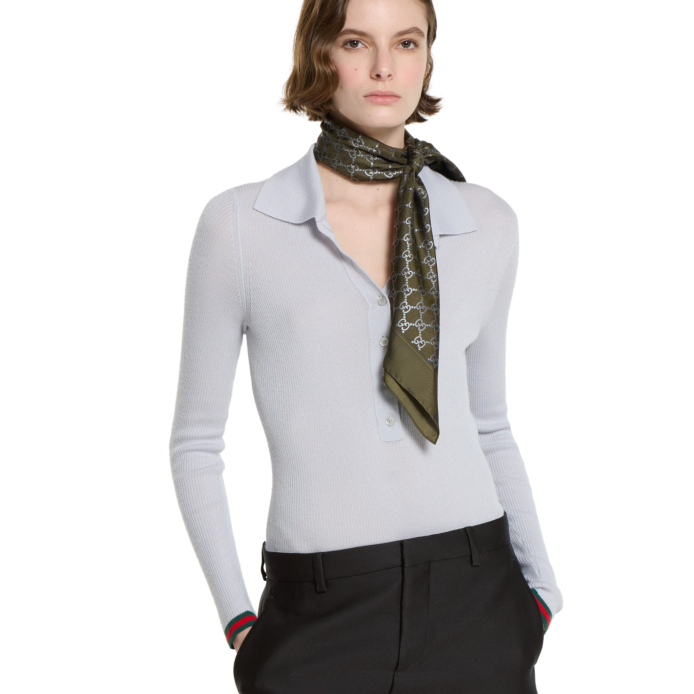 Printed silk carré - 3