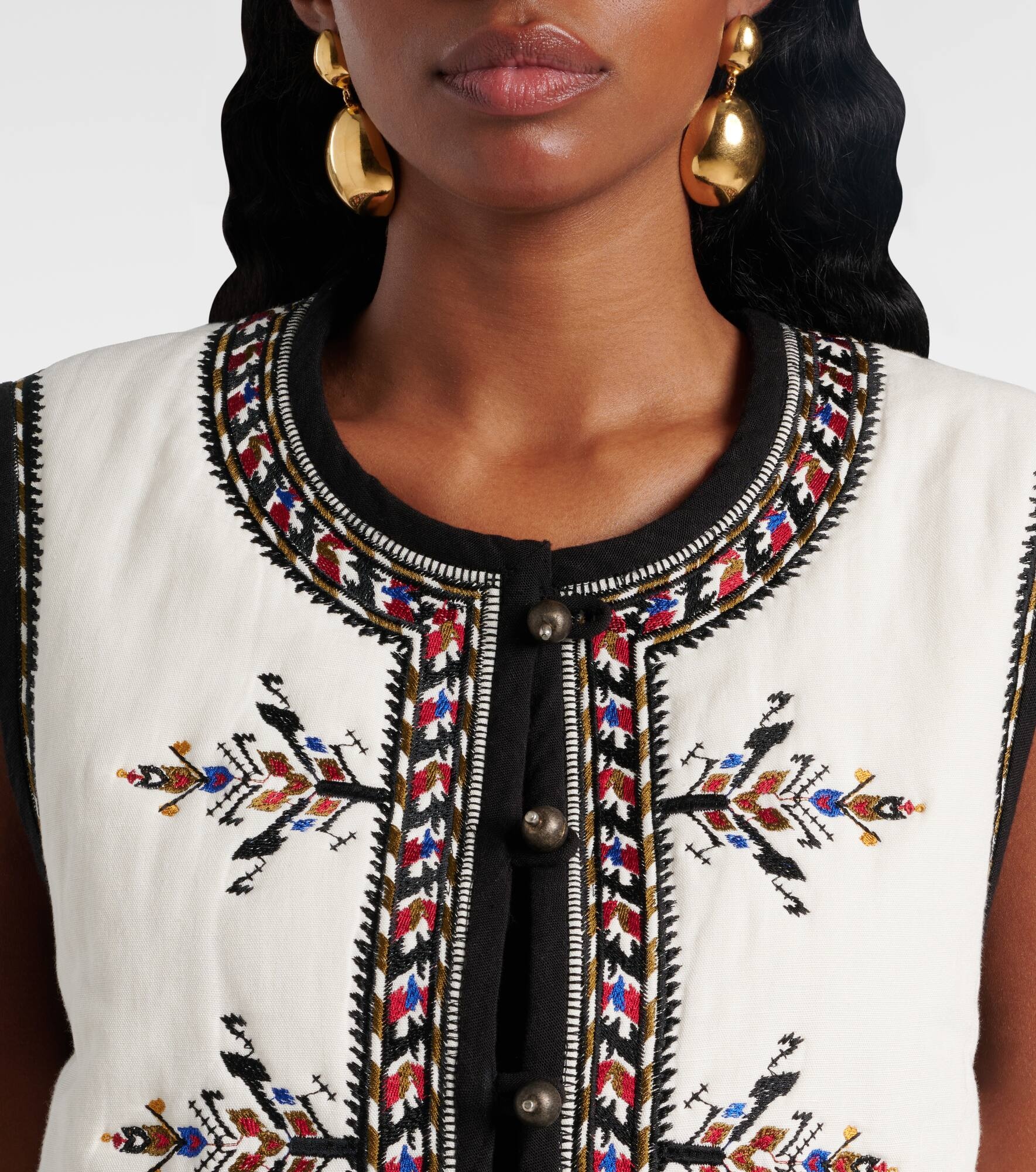 Zeana embroidered vest - 4