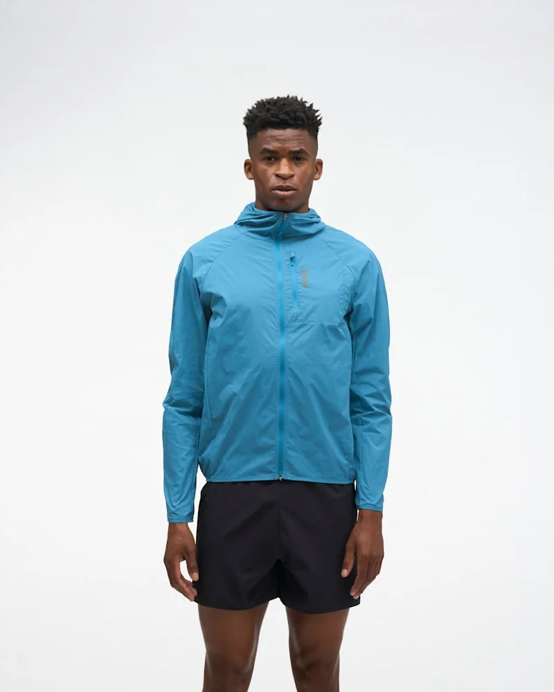 Men's SkyFlow Wind Jacket in Night Glow Blue - 1