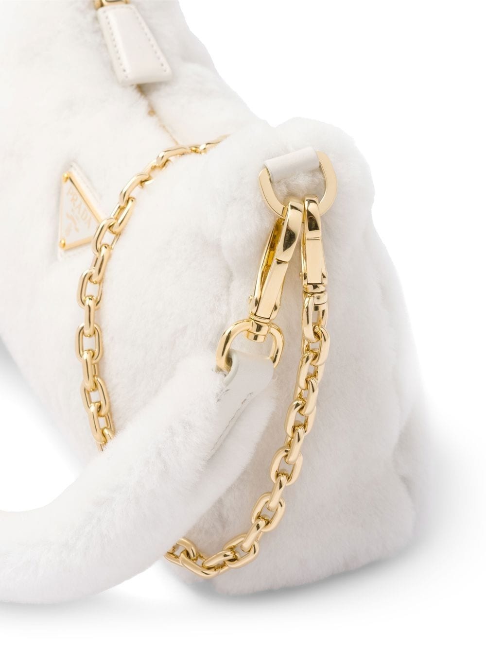 mini shearling shoulder bag - 4