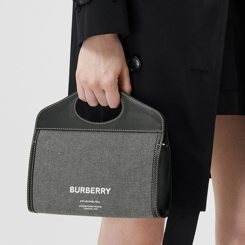 Horseferry Print Canvas Foldover Pocket Bag 13