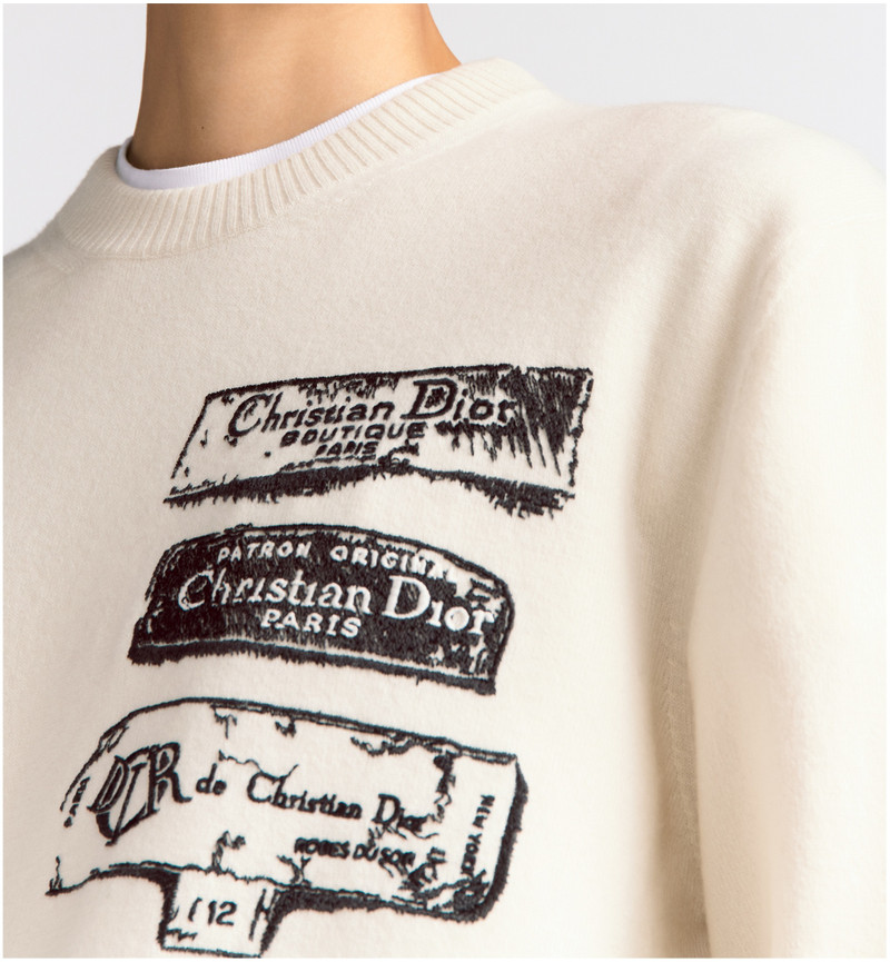 Dior Dior Archives Labels Sweater outlook