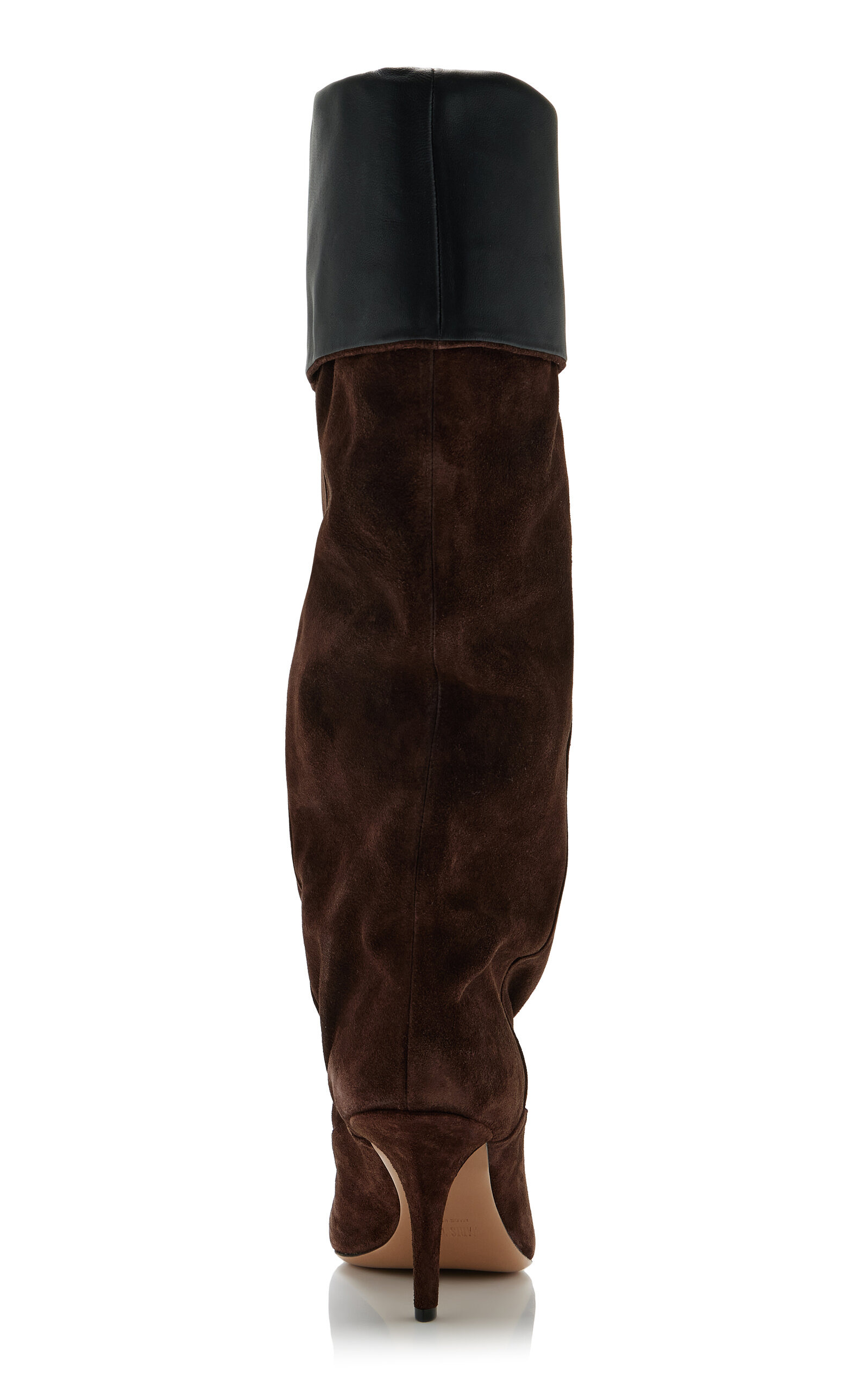 Ines Reverse Suede Mid-Calf Boots black - 5