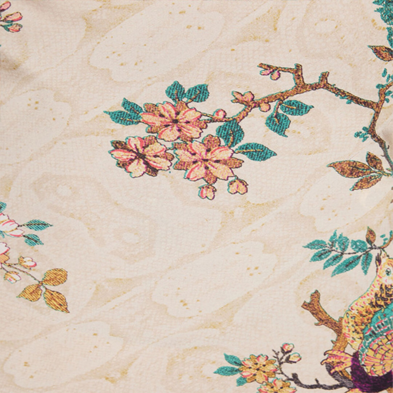 Extra Long Dress in Pure Silk with Print 5