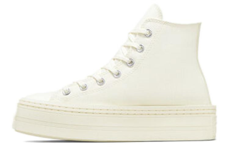 (WMNS) Converse Chuck Taylor All Star Modern Lift Platform Canvas 'White' A06140C - 2