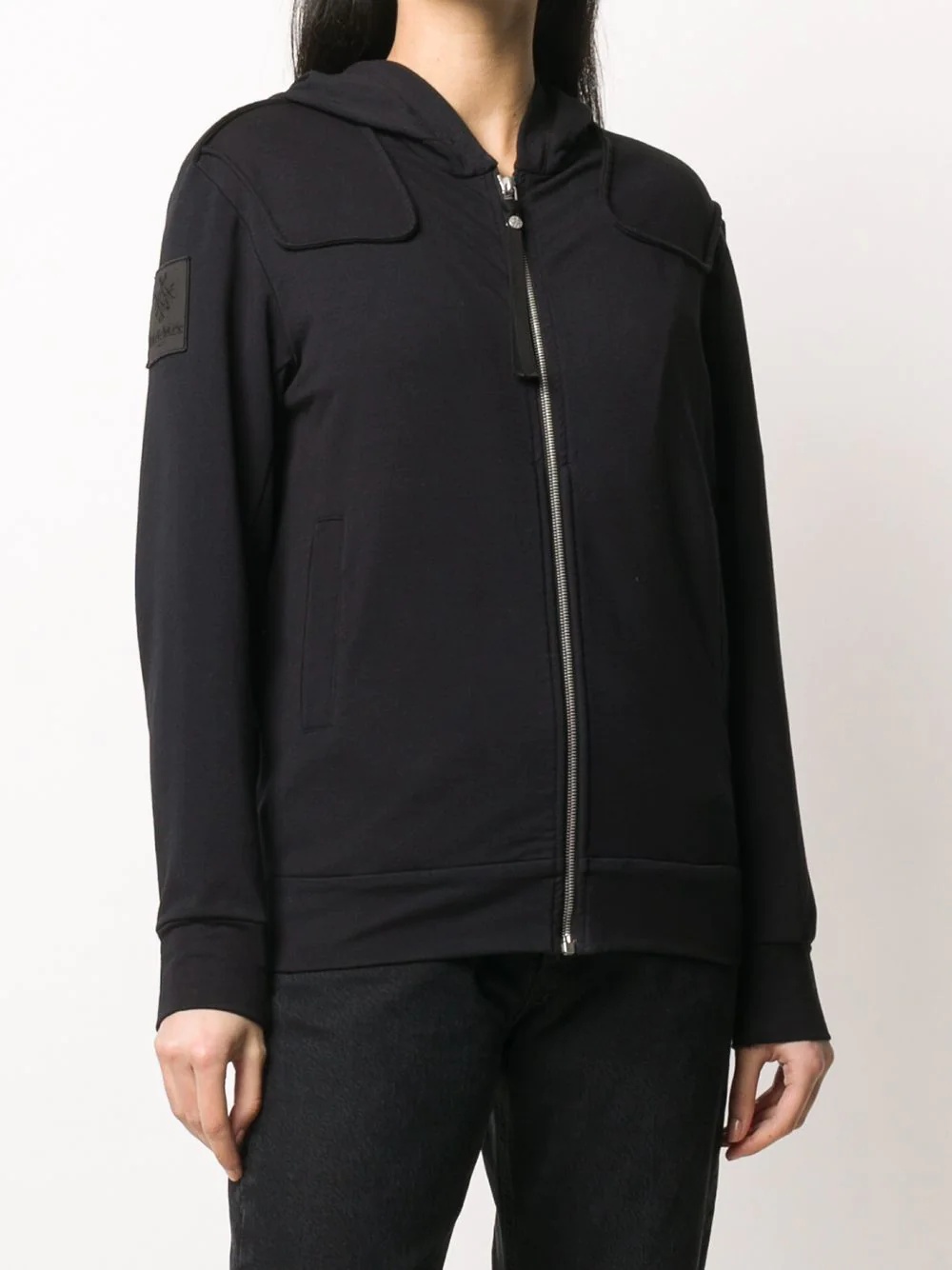 zipped long-sleeve hoodie - 4