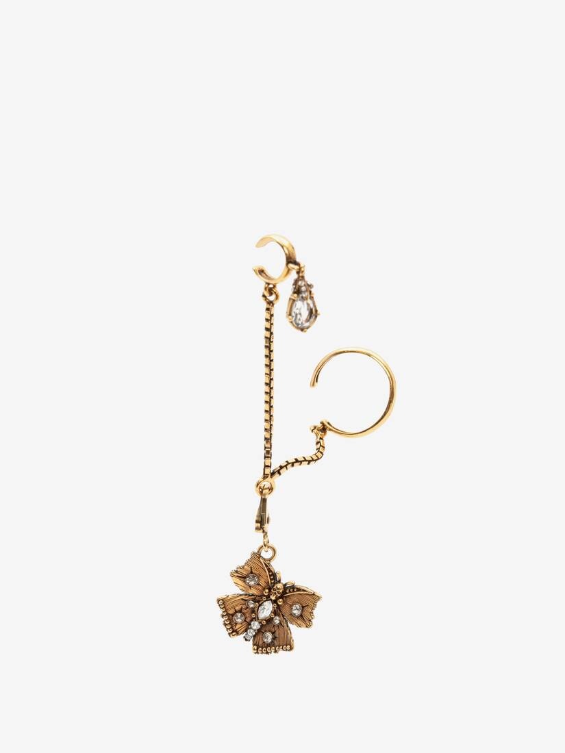 Small Butterfly Charm in Antique Gold - 5
