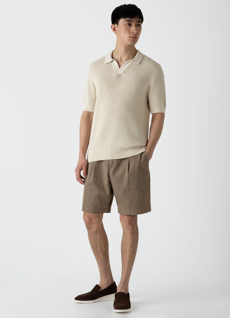 Sunspel Sunspel x MR PORTER Mesh Knit Polo outlook