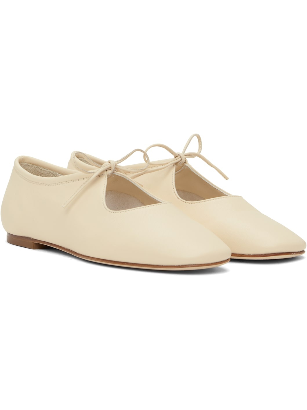 Beige Della Ballerina Flats - 4