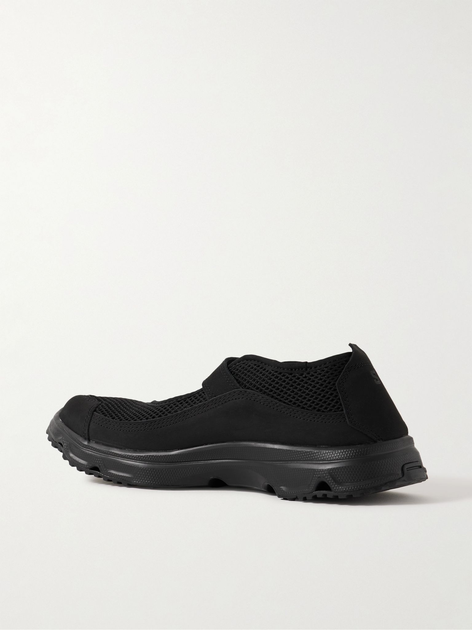 Marie-Jeanne Nubuck-Trimmed Mesh Sneakers Black - 4