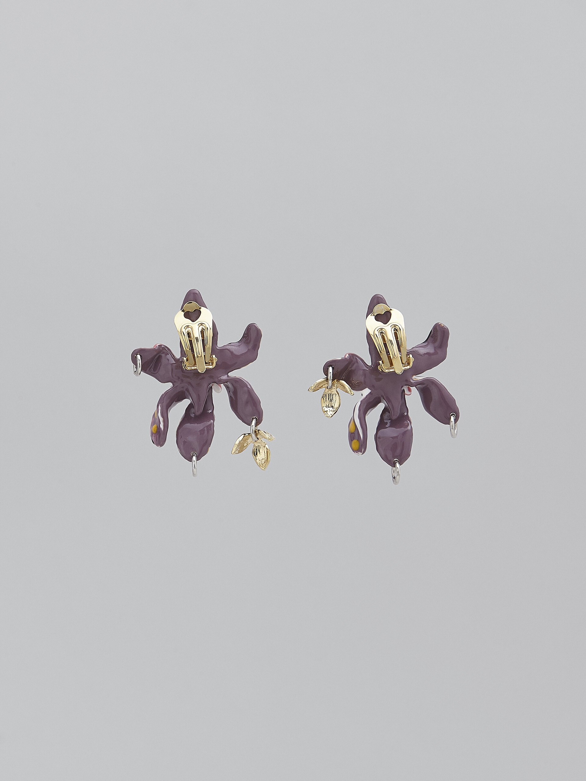 FLOWER PURPLE EARRINGS - 3