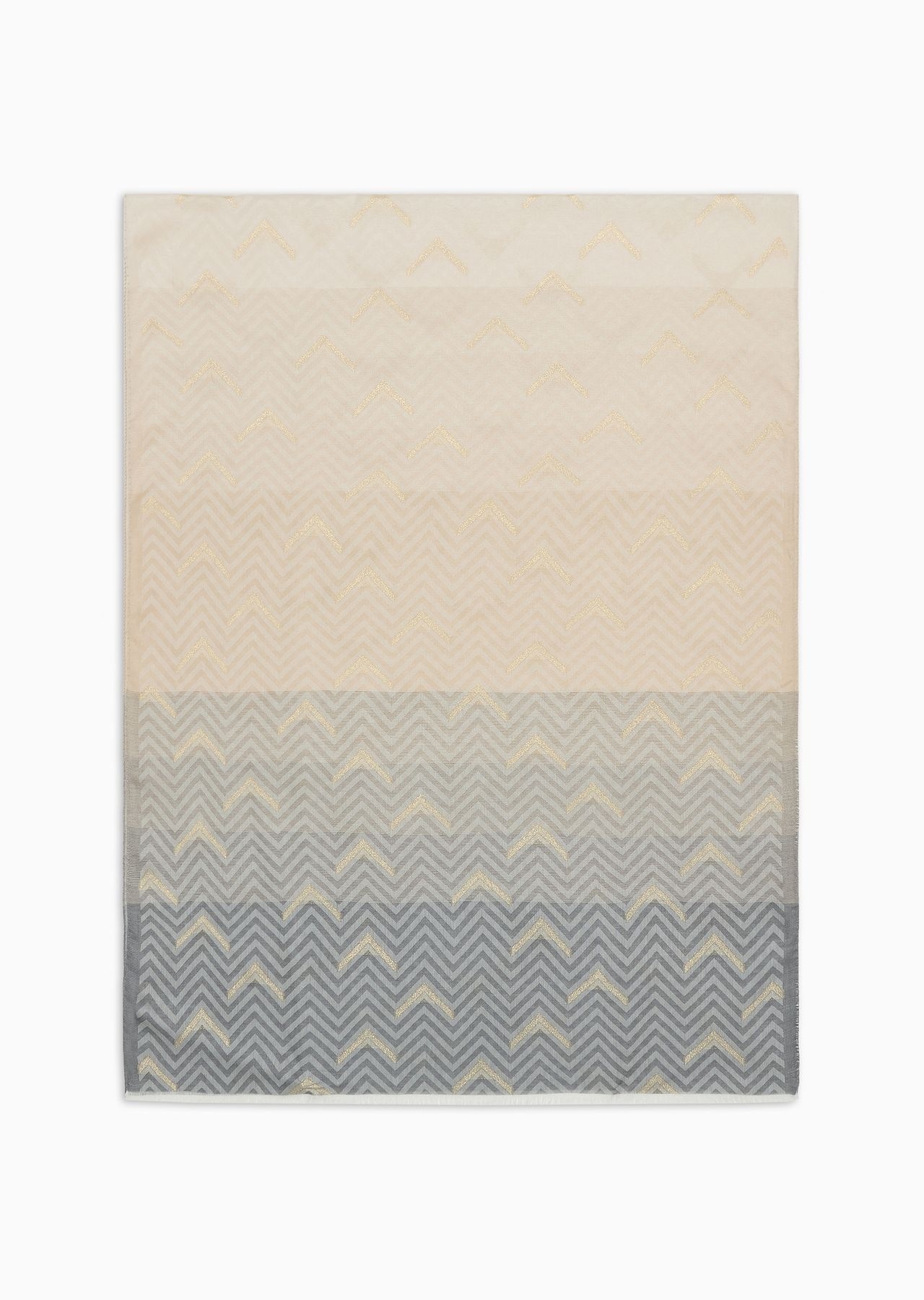 Viscose and modal chevron stole - 1
