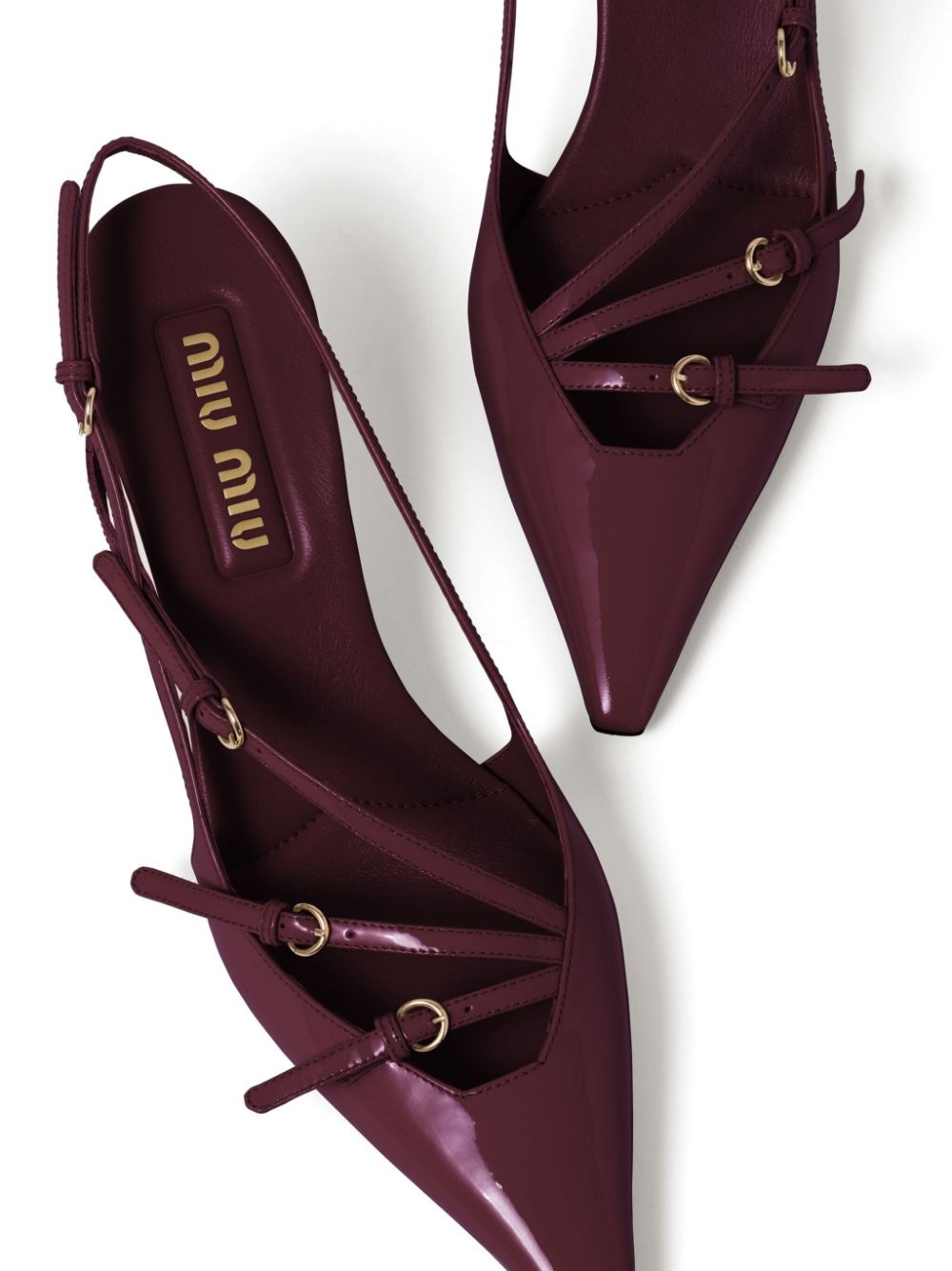 buckle-embellished slingback pumps - 4