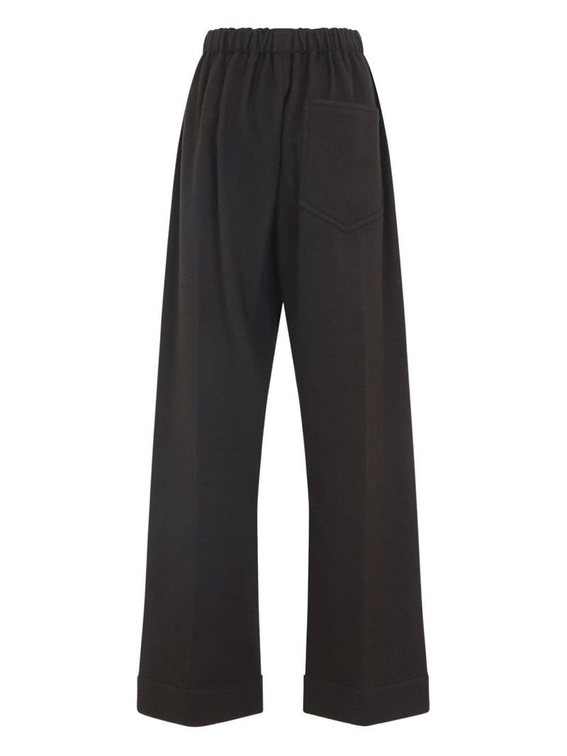 Carven elasticated-waist cuffed straight trousers outlook