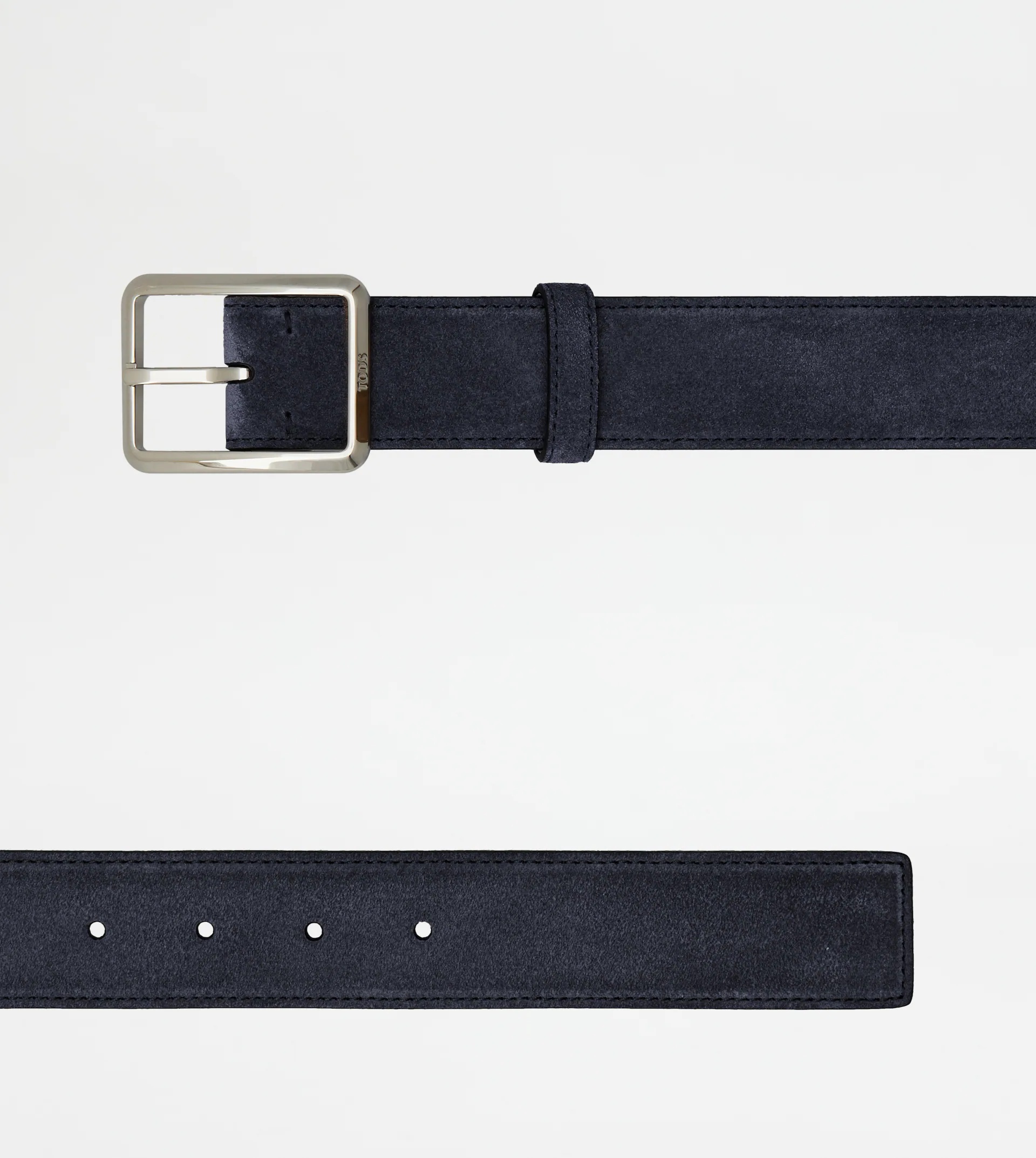 BELT IN SUEDE - BLUE - 2