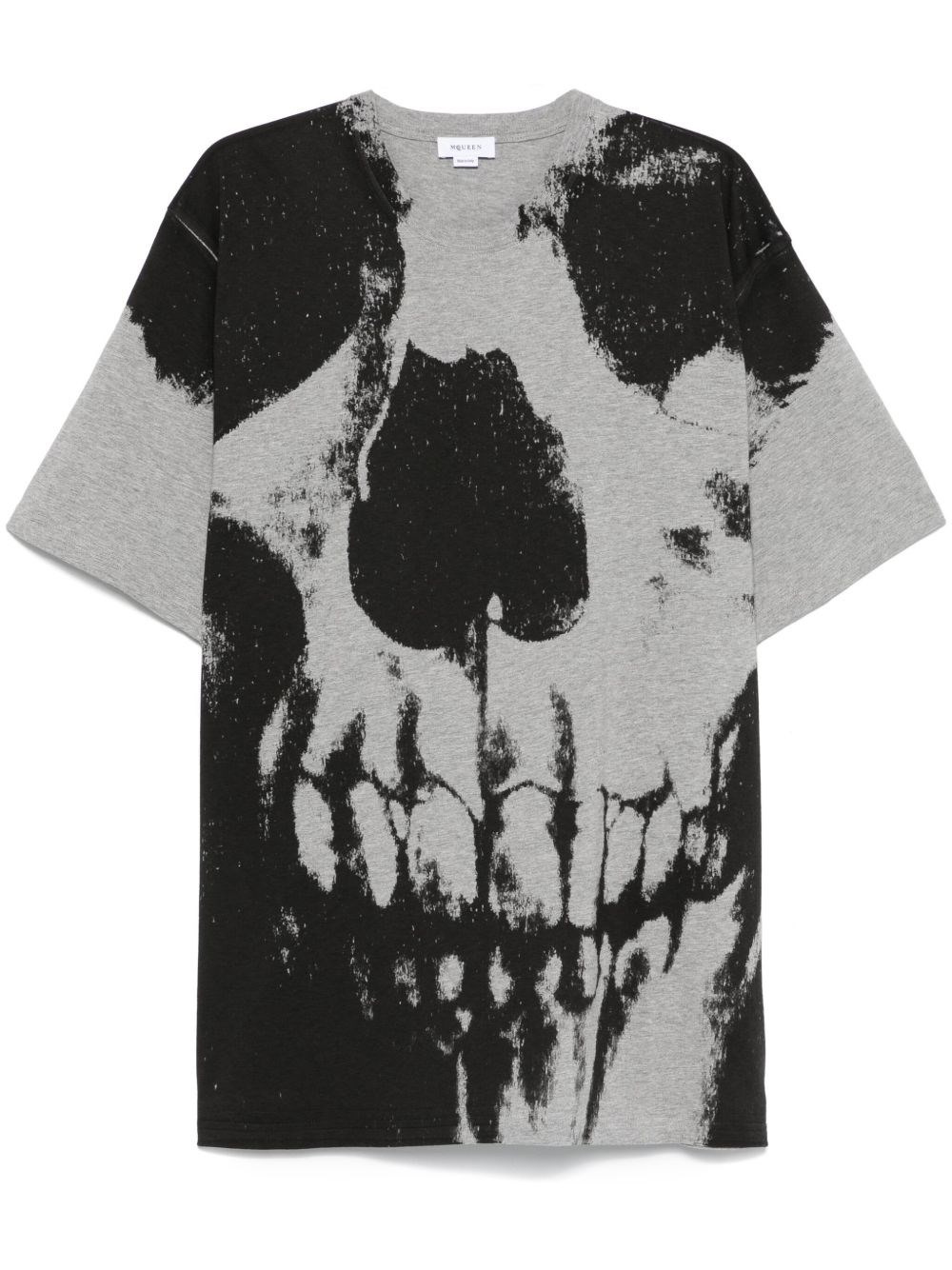 Skull ptint cotton t-shirt - 1