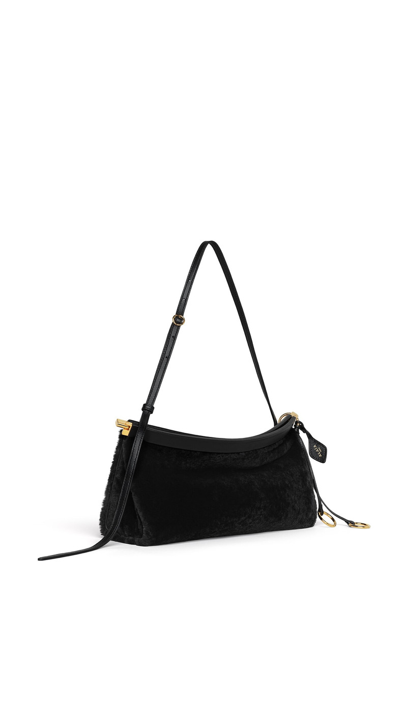 Alaïa LE CLICK EAST WEST MEDIUM BAG IN SHAVED SHEARLING outlook