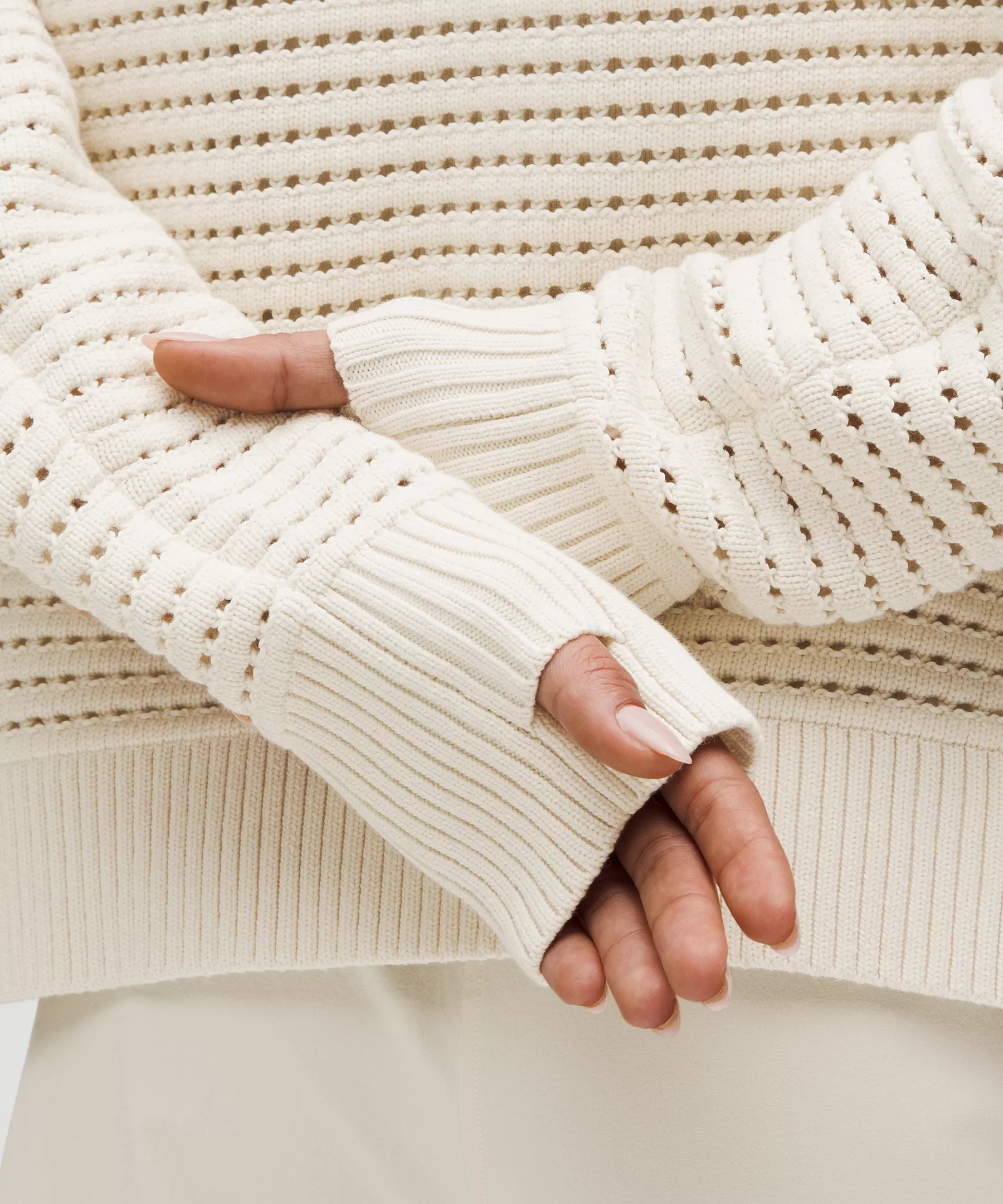 Cotton Crochet Pullover - 6