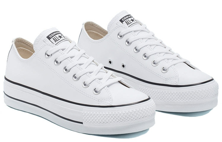 (WMNS) Converse Chuck Taylor All Star Lift Clean Ox 'White' 561680C - 3