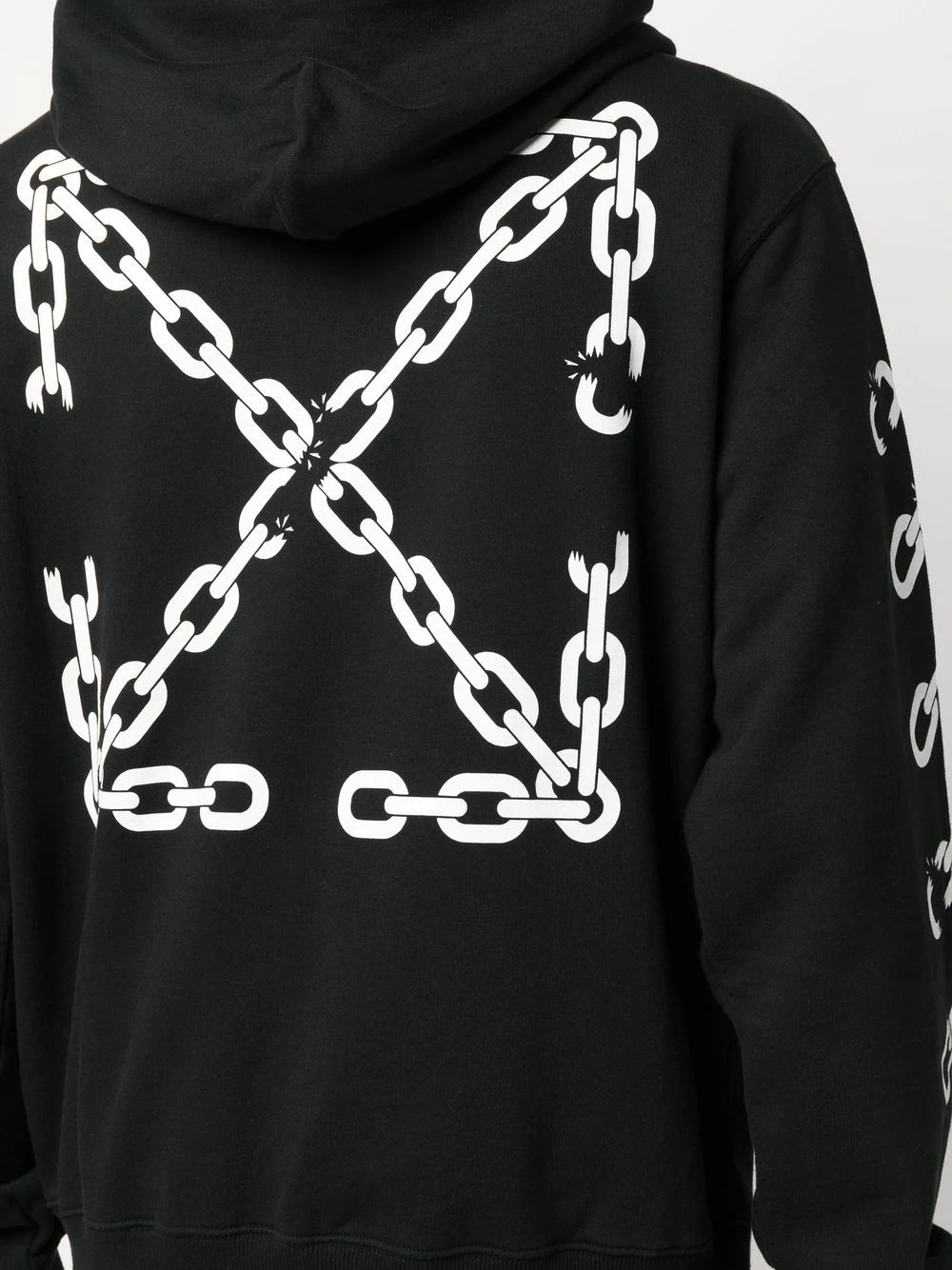 logo-print drawstring hoodie - 5