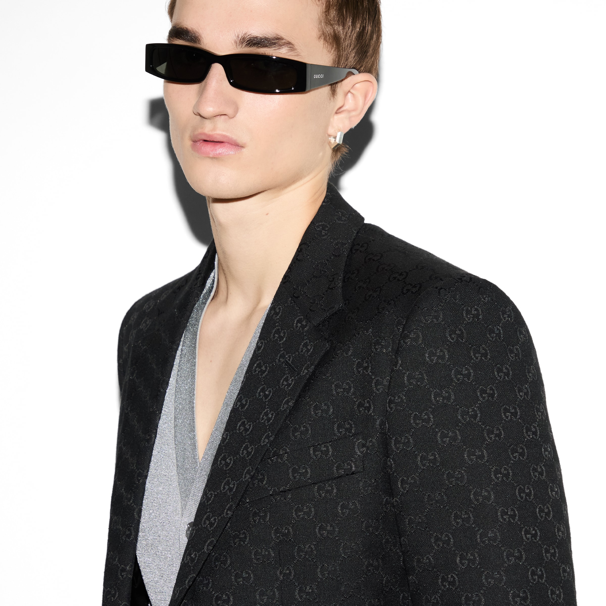 Cotton and GG canvas jacket - 5