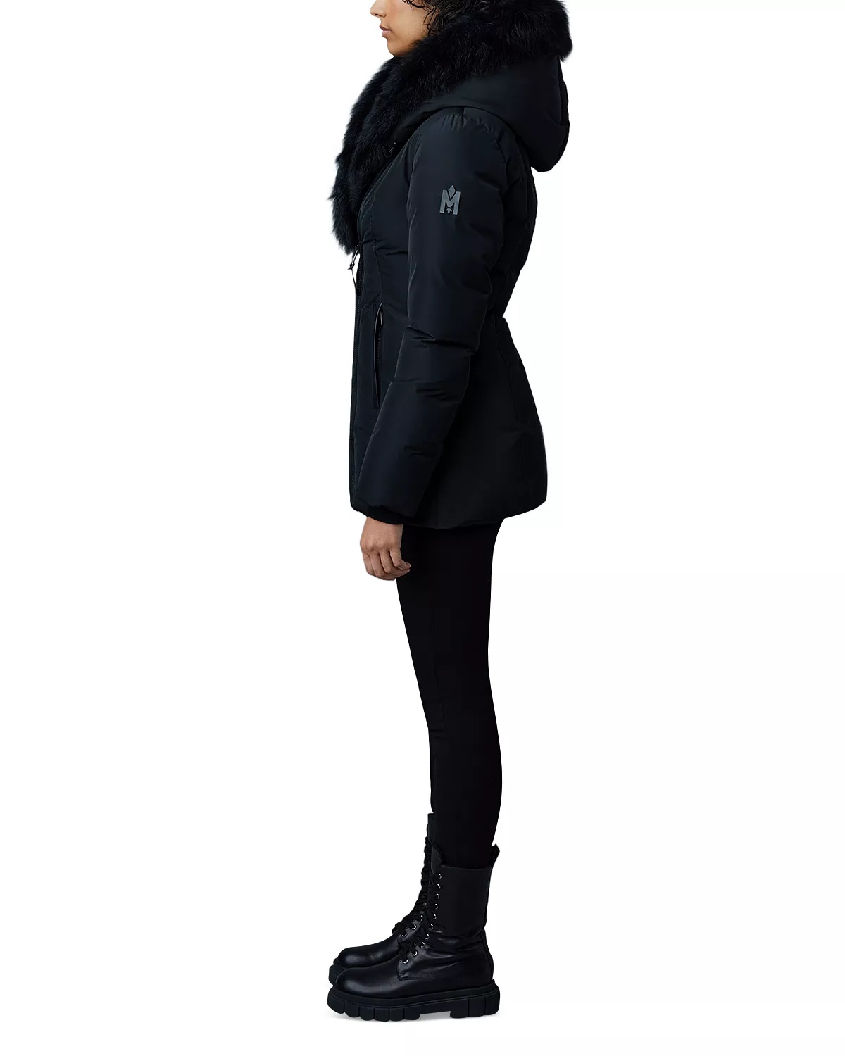 Adali Hooded Shearling Down Jacket - 4