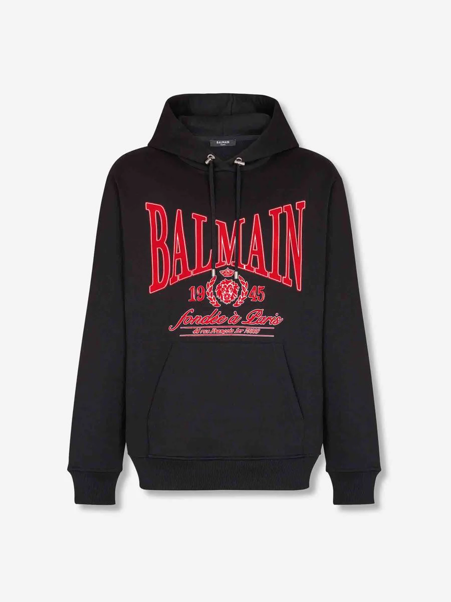 Balmain Hooded Sweatshirt Logo - 1