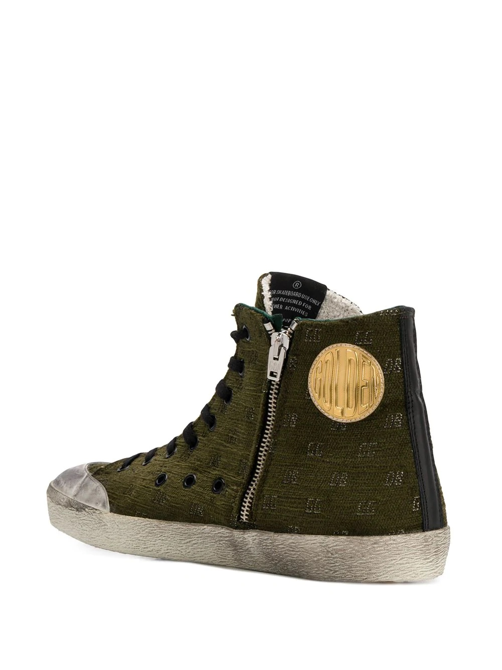 Francy logo-devoré high-top trainers - 3