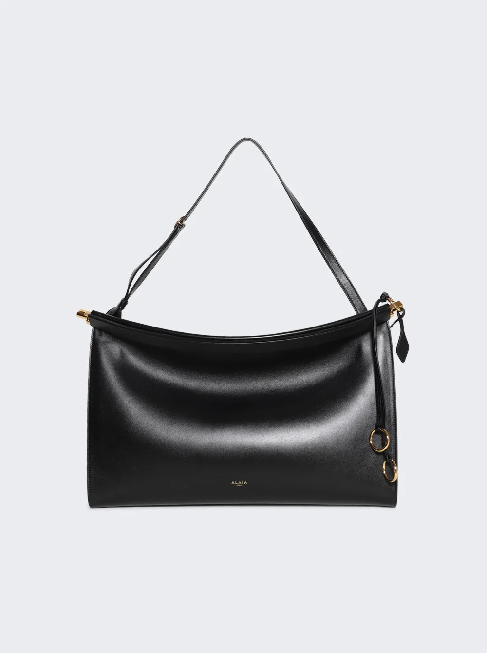 Le Click East West Large Bag In Leather Black - 1
