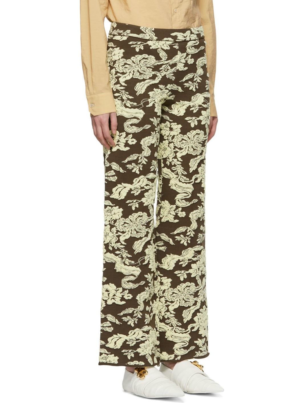 Brown Viscose Trousers - 2