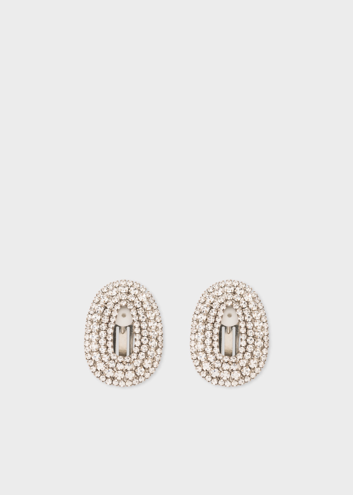 Crystal 'Liquid Sky' Oval Earrings by Hélène Zubeldia - 1