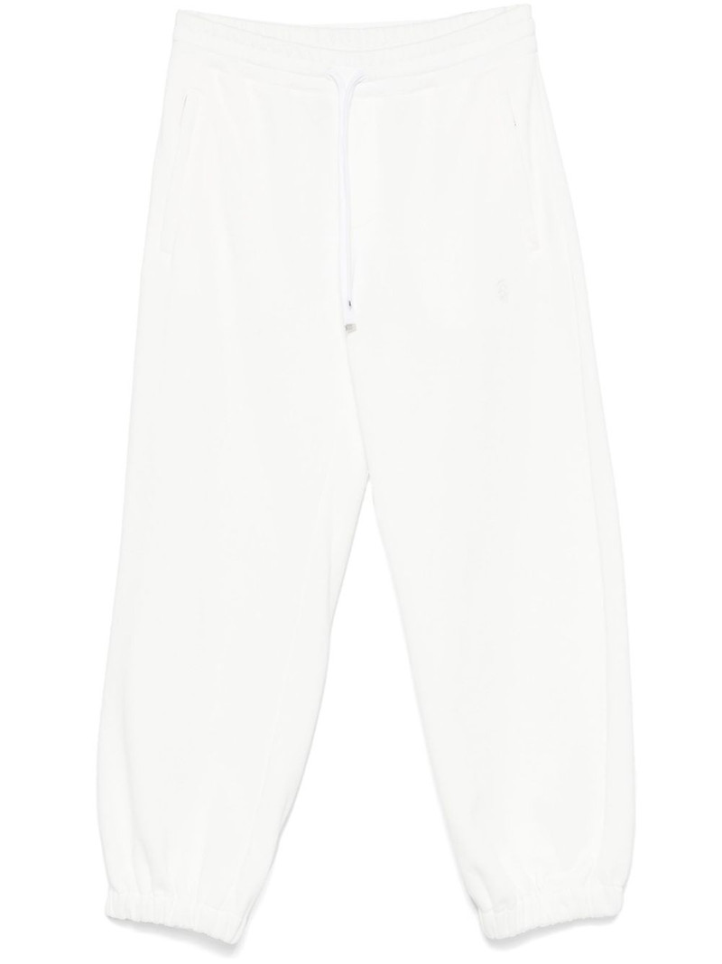 skull-embroidered track trousers 1
